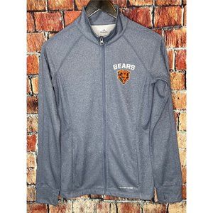 Chicago Bears NFL Majestic Women’s Full-Zip Lightweight Jacket Medium Gray